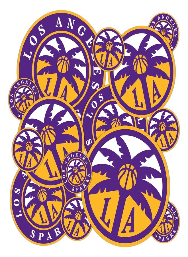Desert Cactus Los Angeles LA Sparks WNBA Women's National Basketball Association Officially Licensed Sticker Vinyl Decal Laptop Water Bottle Car Scrapbook (Type 1-1) - Image 1