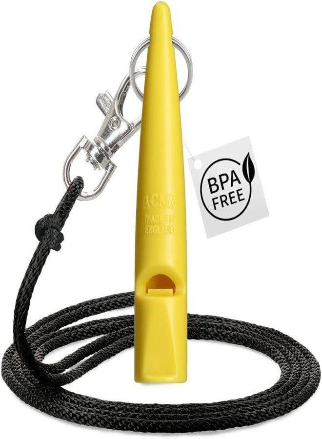 ACME 211.5 Professional Dog Training Whistle with Lanyard. BPA-Free Plastic. 90 dBA. Standardized 5400Hz Frequency for Larger Breeds. Weatherproof. Made in The UK (Yellow) - Image 2