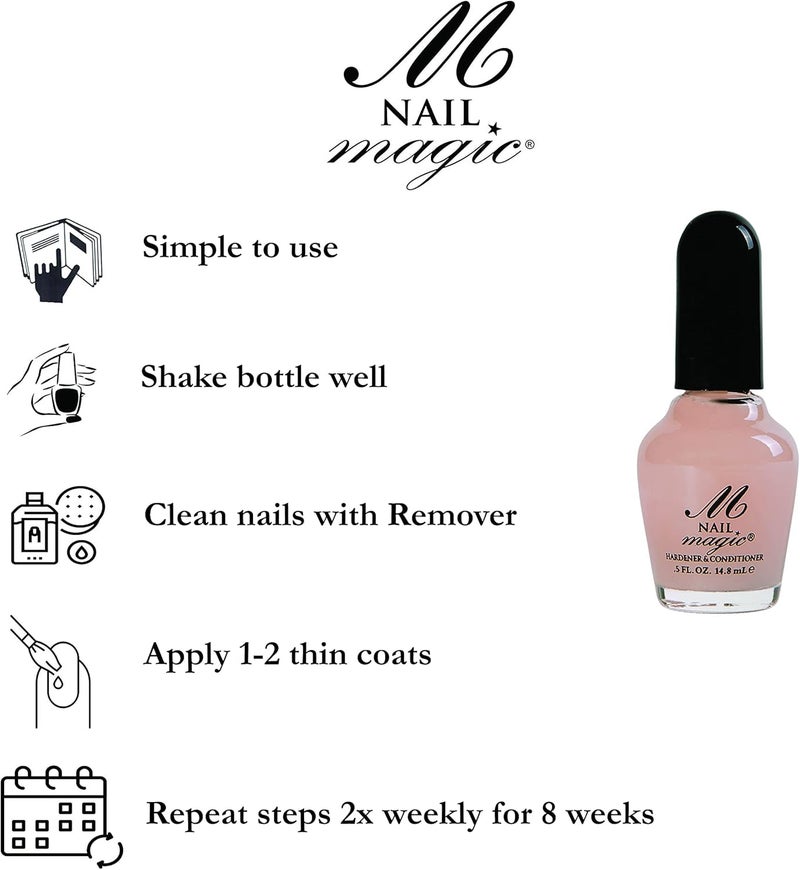 Nail Magic Nail Hardener and Conditioner - Strengthens and Hardens Nails in 60 Days, 0.5 Fluid Ounces - Image 4