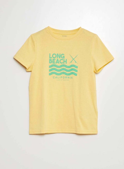 short-sleeved-printed-t-shirt-yellow-2
