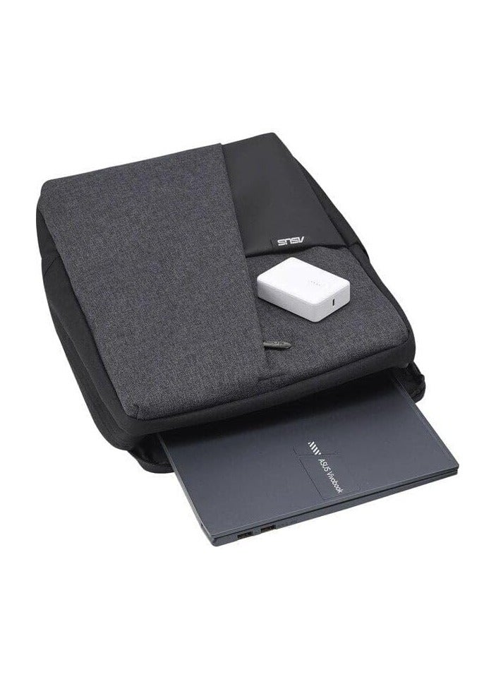 ASUS AP4600 Laptop Backpack | Quick-Access Pockets |  Water-Repellent |  Durable | Stylish & Lightweight Design |  Suitable for Upto 16-inch Laptop | Grey - Image 4