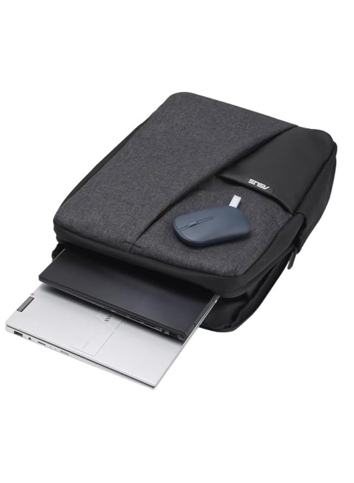 ASUS AP4600 Laptop Backpack | Quick-Access Pockets |  Water-Repellent |  Durable | Stylish & Lightweight Design |  Suitable for Upto 16-inch Laptop | Grey - Image 5