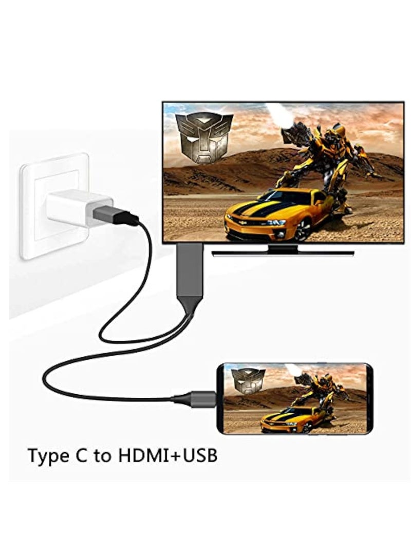 KASTWAVE USB C to HDMI Cable, 4K Video Converter, USB to HDMI Adapter, Type C HDMI Multiport AV Converter, Multi-Monitor Cable, USB 3.0 Port Compatible MacBook, S9/S10/ S20/ S21/Note 9/Note 10/Note 20 - Image 5