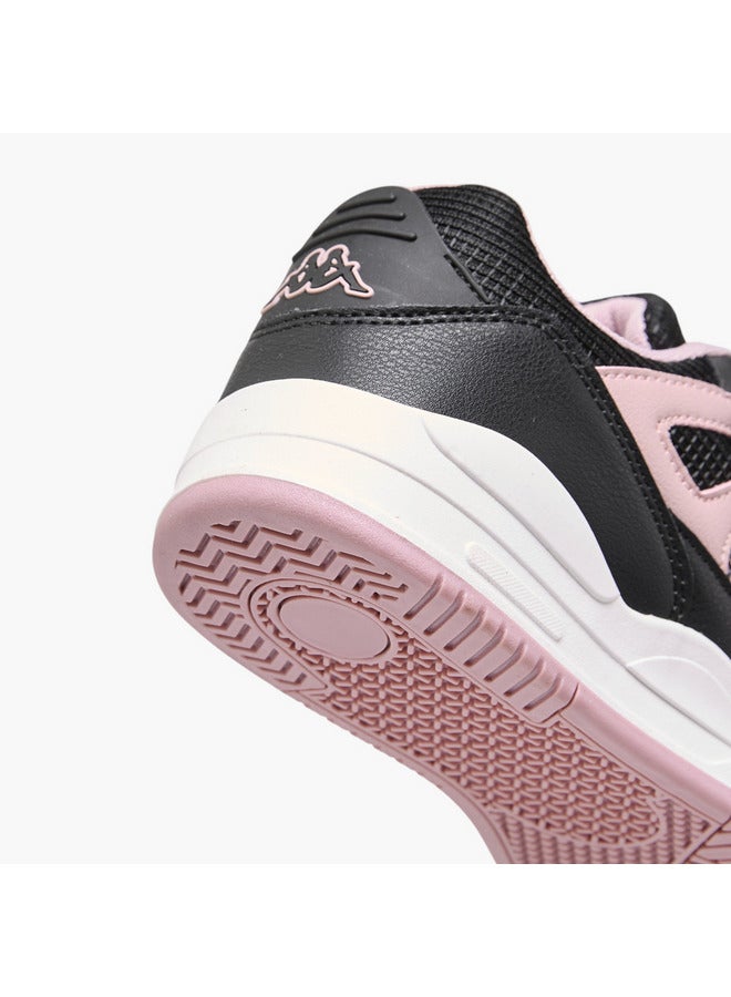 Kappa Girls' Logo Detail Sneakers with Hook and Loop Closure  - Image 5