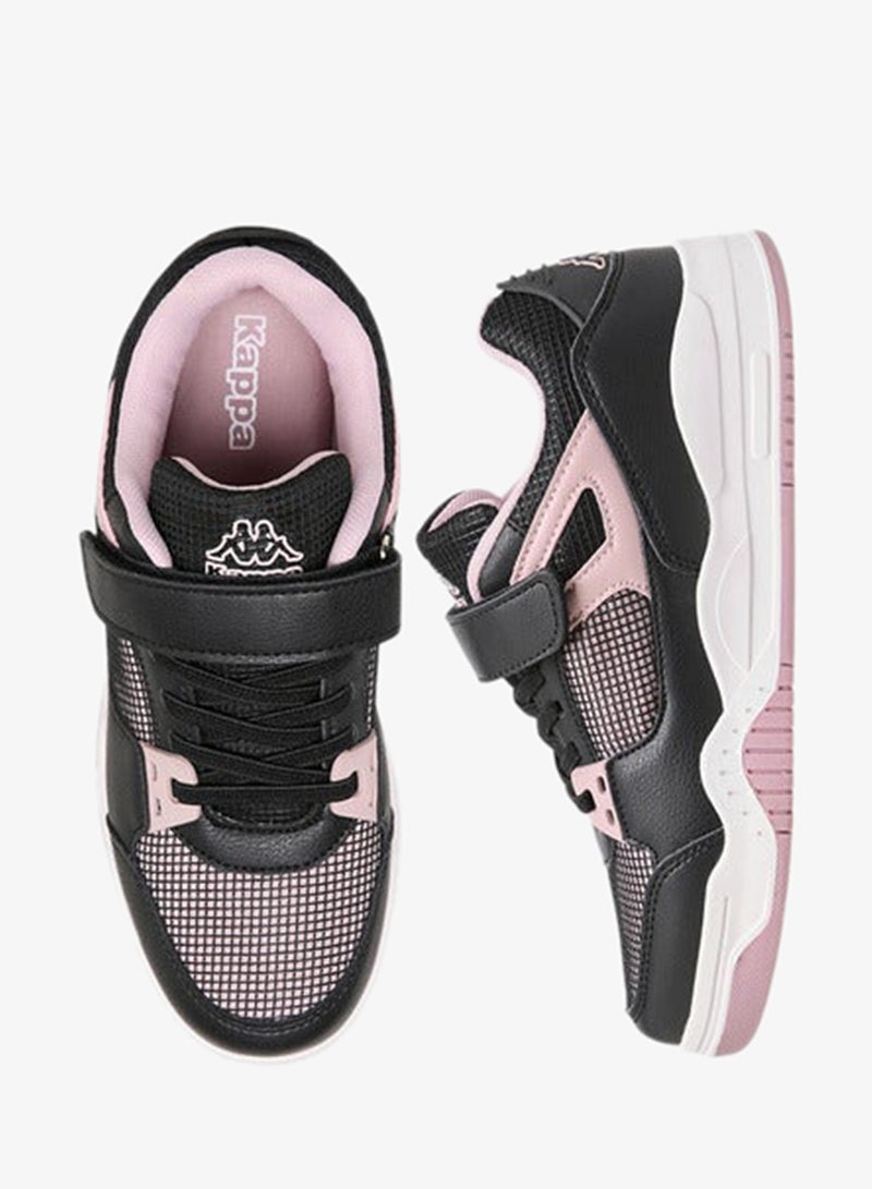 Kappa Girls' Logo Detail Sneakers with Hook and Loop Closure - Image 3