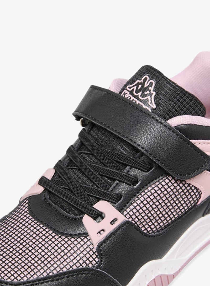 Kappa Girls' Logo Detail Sneakers with Hook and Loop Closure - Image 4