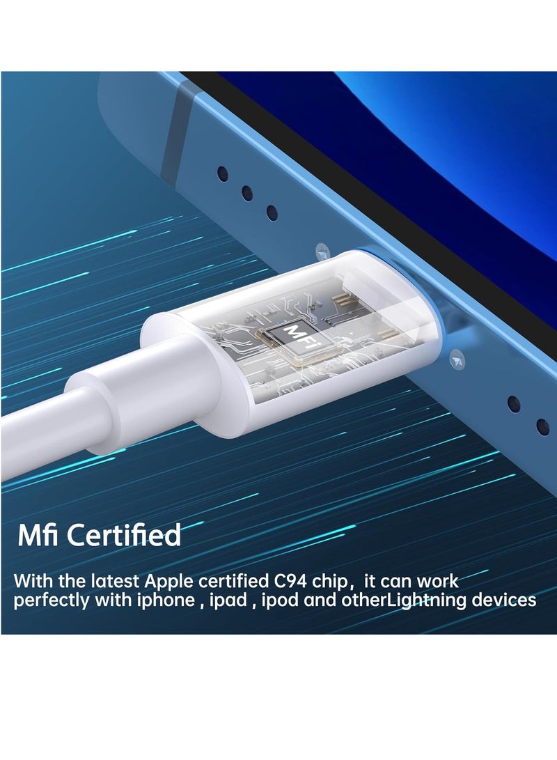 ELTRAZONE USB C Charger iPhone Charger Fast Charging【MFi Certified】3Pack 20W Type C Wall Charger Block with 6FT Long USB C to Lightning Cable Compatible for iPhone 14Pro/13 Pro/12/12 Pro Max/11/XS Max/XS/XR/X/8  - Image 2