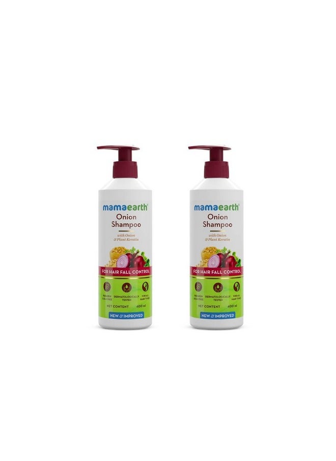 Mamaearth Onion Shampoo Pack Of 2-400Ml  - Image 1