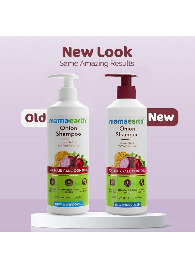 Mamaearth Onion Shampoo Pack Of 2-400Ml  - Image 2