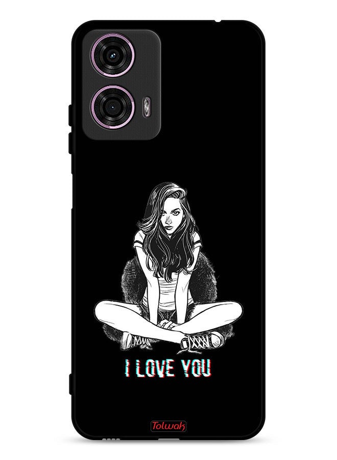 Tolwak Motorola Moto G24 4G Protective Case Cover I Love You Art  - Image 1