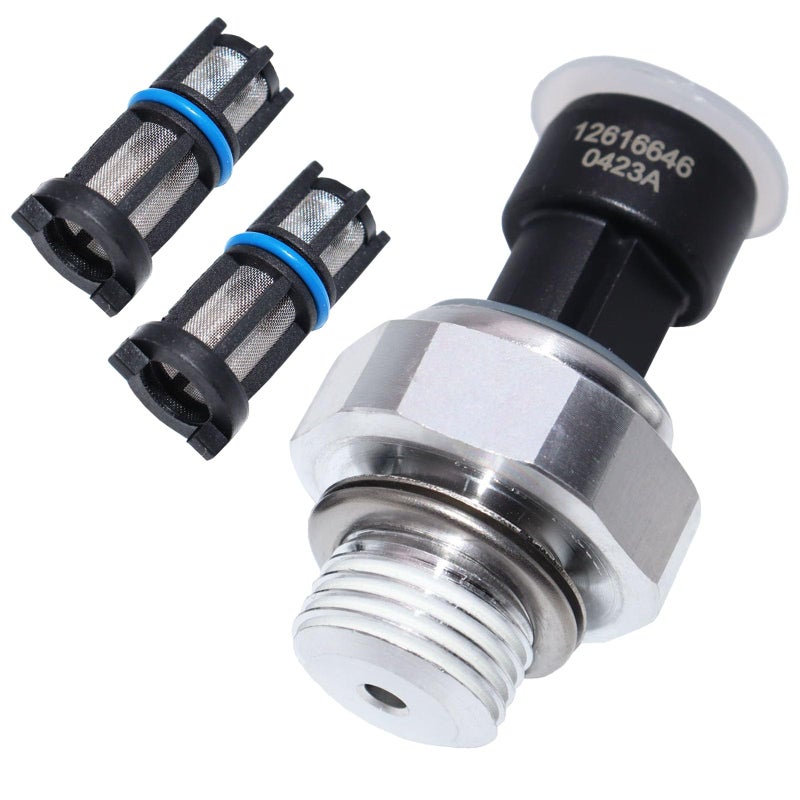 OSKYUO Engine OPS Oil Pressure Sensor Switch Sending Unit with Screen Filter D1846A Compatible with Chevrolet Chevy Silverado Suburban Tahoe GMC Yukon Sierra Cadillac Escalade Buick lacrosse 20032008