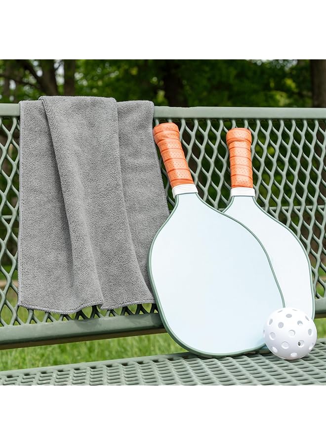 S&T INC. Microfiber Gym Towels for Sweat Yoga Sweat Towel for Home Gym Microfiber Workout Towels for Gym Grey 16 Inch x 27 Inch 6 Pack - Image 4