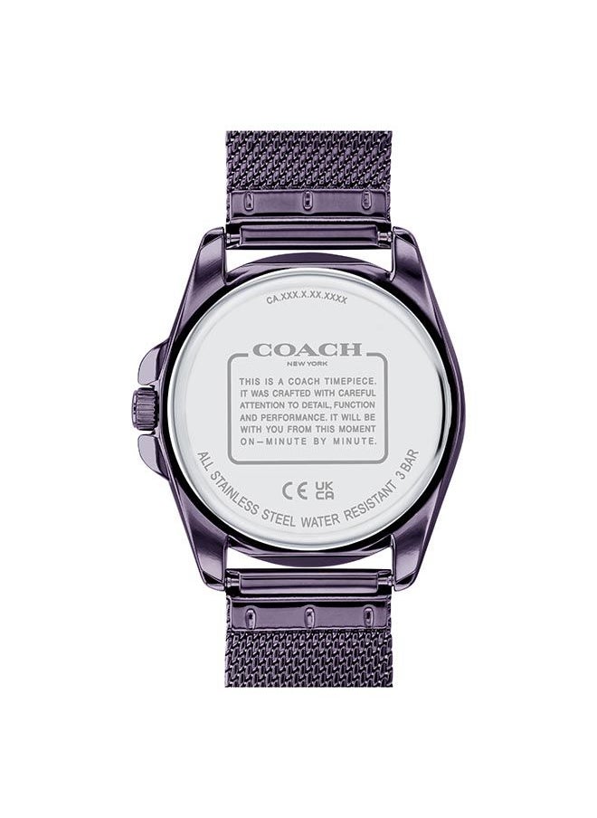 COACH Women Analog Round Shape Stainless Steel Wrist Watch 36 mm  - Image 3