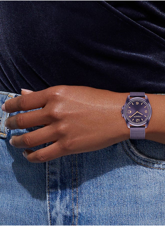 COACH Women Analog Round Shape Stainless Steel Wrist Watch 36 mm  - Image 4