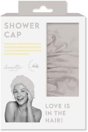 Shower Cap 100 Waterproof Luxury Design Danielle Creations Silver