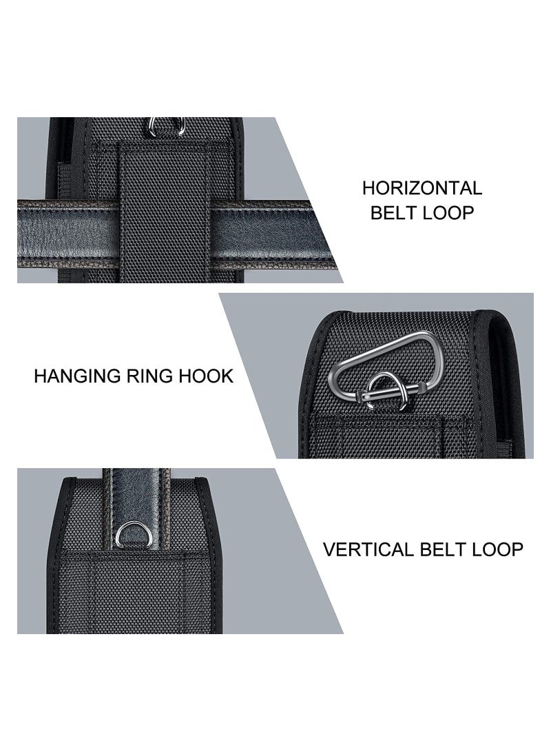 SYOSI Cell Phone Pouch, Nylon Holster Case, for Samsung Galaxy S20 S21 Plus Note 20 Ultra A21 A11 A12 A71 A72 A52 A32 S10 Lite Note 9 8 LG Stylo 6/K51, Moto/Google, X-Large - Image 3