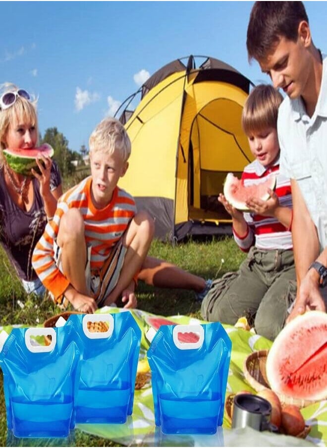 Beauenty Foldable Water Bags, Water Containers, Water Canister, Foldable, Camping, Reusable for Camping, Hiking, Picnics, Climbing, Outdoor Trips 5L (Pack of 7)  - Image 4