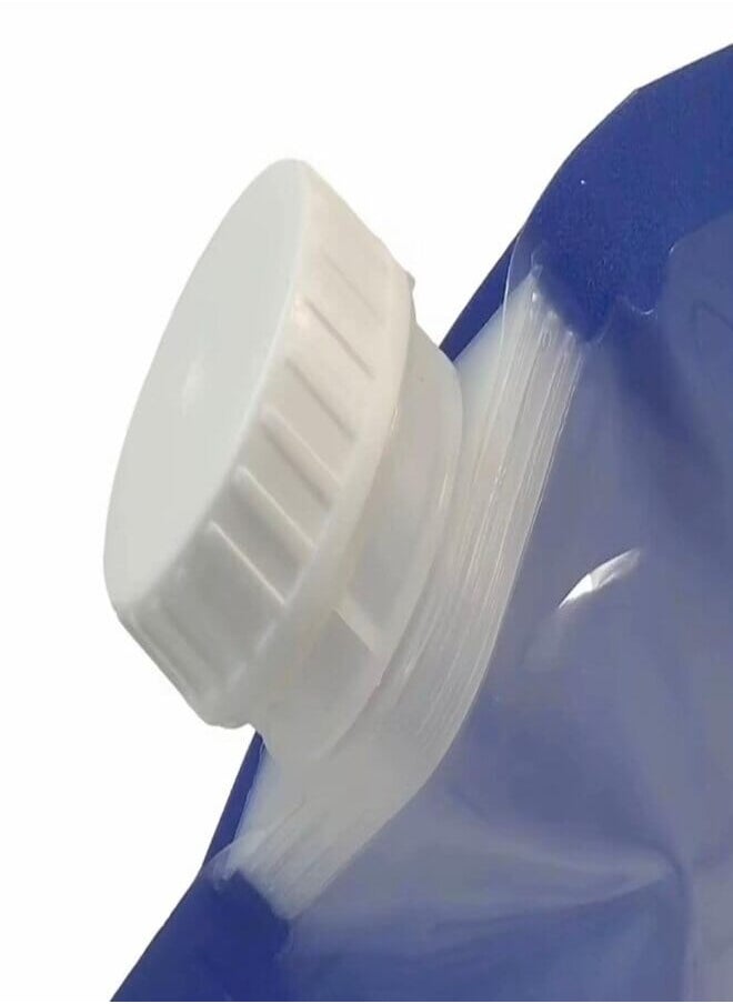 Beauenty Foldable Water Bags, Water Containers, Water Canister, Foldable, Camping, Reusable for Camping, Hiking, Picnics, Climbing, Outdoor Trips 5L (Pack of 7)  - Image 2