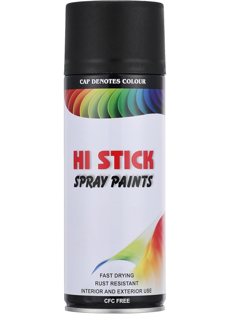 Hi Stick Black Spray Paint 240 Gram - Image 1
