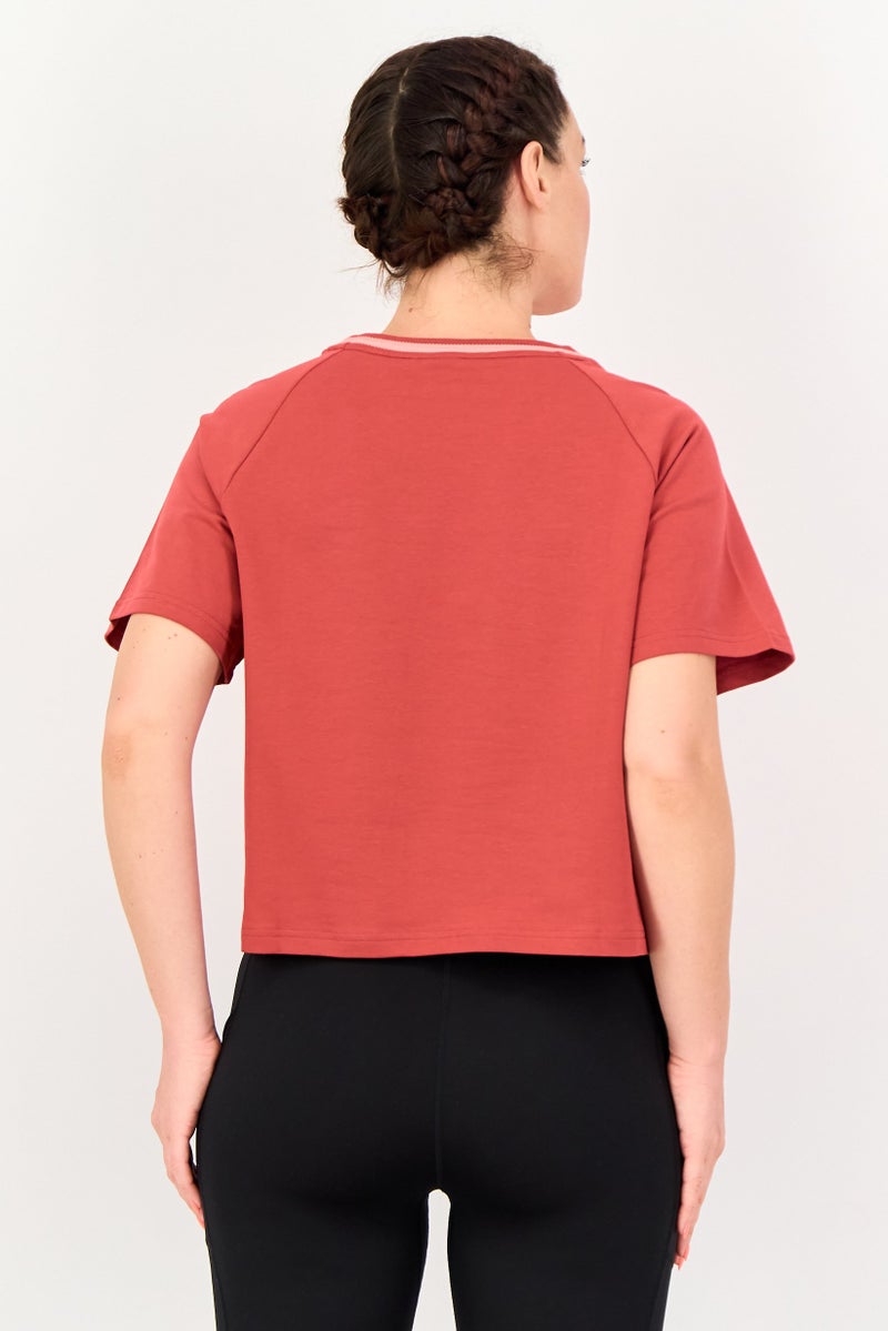 PUMA تي شيرت رياضي نسائي بولوما × بالومو بأكمام قصيرة، خارجي، أحمر - Image 3