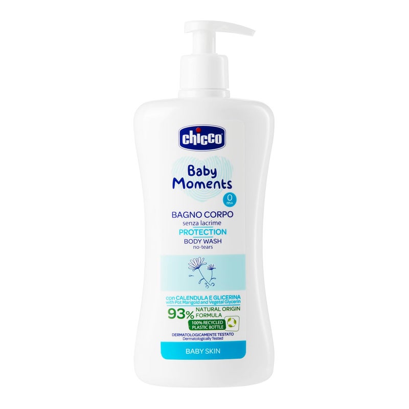 Chicco Baby Moments Bagno Corpo senza Lacrime con Formula Naturale 0 Mesi 500 ml