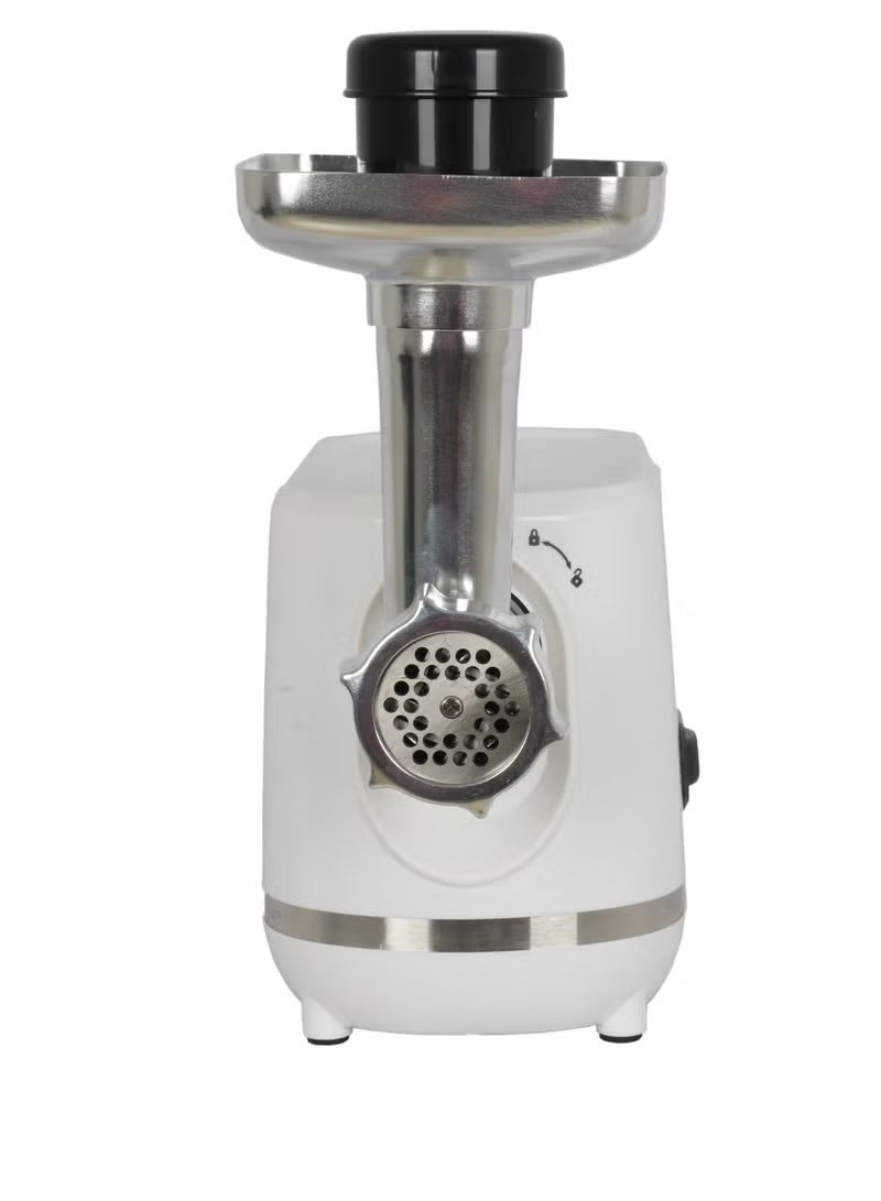 AFRA مطحنة لحم أفرا، 1200 واط، 3 أقراص قطع، هيكل من الألمنيوم، سكين صلب غير قابل للصدأ، دافع تخزين الطعام، ملحق كبة ونقانق AF-1200MGWT، ضمان لمدة 2 سنة - Image 5