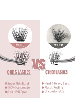 Generic Reusable False Eyelashes, 3D Curl Volume Eyelash Extension Kit 48 Reusable False Eyelashes for Original Eyelash Extension Look (Volume - 12mm)  - Image 2