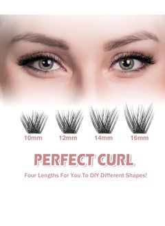 Generic Reusable False Eyelashes, 3D Curl Volume Eyelash Extension Kit 48 Reusable False Eyelashes for Original Eyelash Extension Look (Volume - 12mm)  - Image 4