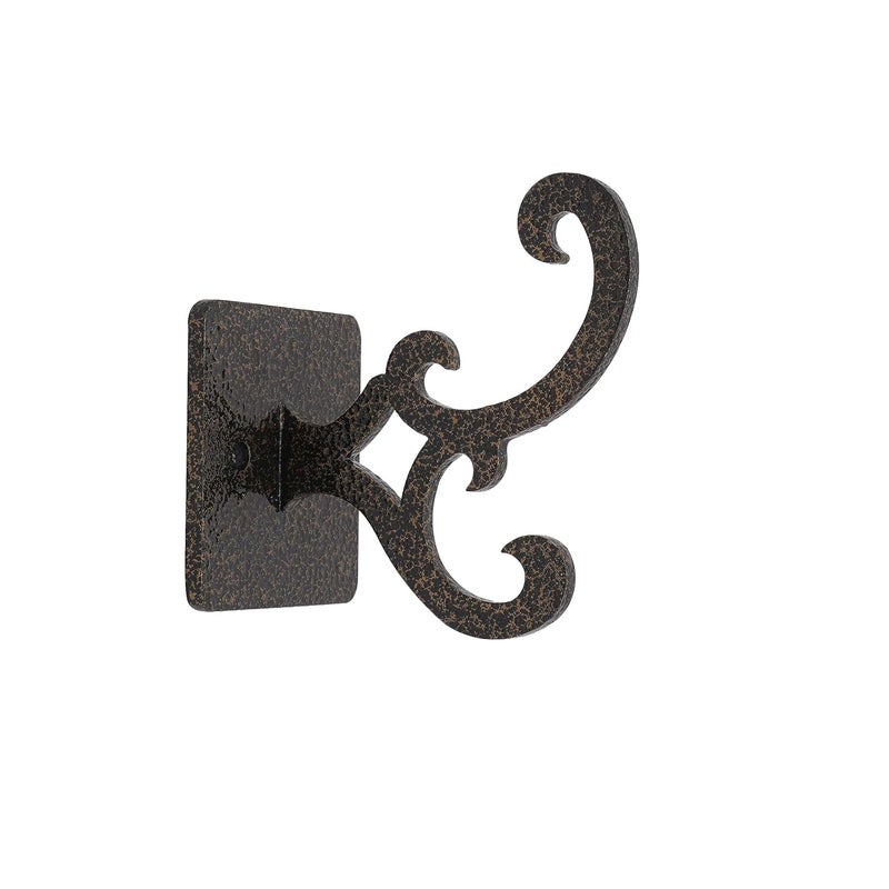 NAITIK CREATION Scrollwork Metal Wall Hook Hanging Coat Hook for Wall Coat Hanger Wall Mounted Bag Hooks for Coats Backpack Purse Towel Pack of 2 - Image 1