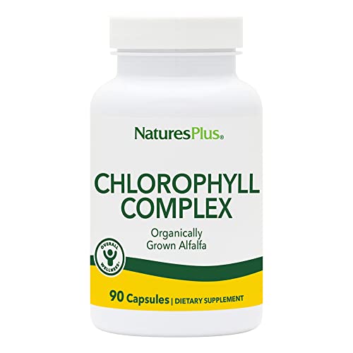 NaturesPlus Natures Plus Chlorophyll Complex 90 Capsules 600 mg of Organic Alfalfa Superfood Supplement Antioxidant Immune System Support Boost Energy Gluten Free 45 Servings - Image 2