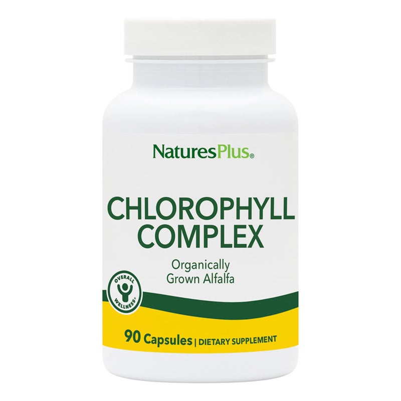 NaturesPlus Natures Plus Chlorophyll Complex 90 Capsules 600 mg of Organic Alfalfa Superfood Supplement Antioxidant Immune System Support Boost Energy Gluten Free 45 Servings - Image 3