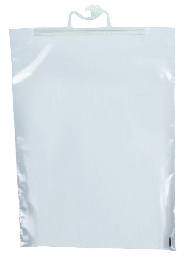 Monaco Hangup Portable Original Bag, 14 x 21 Inches, Clear, Pack of 10 - Image 1