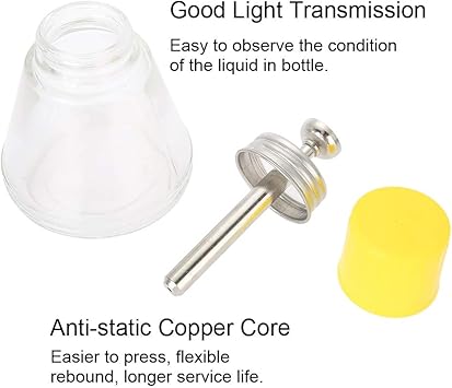 Sonew 150ml Pump Dispenser Bottle Empty Pump Bottle Liquid Container Glass Alcohol Pressing Bottle Nail Polish Makeup Tool for Beauty - Image 4