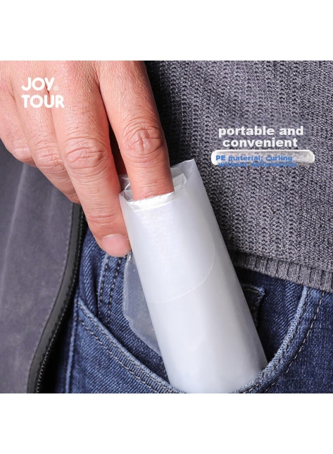 جولة الفرح Joysour سراويل مطر للبالغين للاستخدام لمرة واحدة، مقاومة للماء سميكة ومقاومة للمطر ومقاومة للرطوبة للتجديف وركوب الدراجات، معدات مطر محمولة للرجال والنساء، عبوة من 5 قطع - Image 5