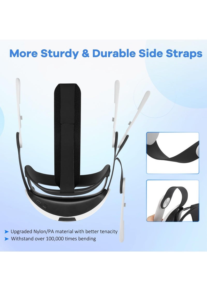 Strap with Battery for Oculus Quest 3, 10000mAh Battery Pack for Extended 8 Hrs of Playtime, Fast Charging VR Power, Adjustable Elite Strap Enhanced Support and Balance in VR - Image 5