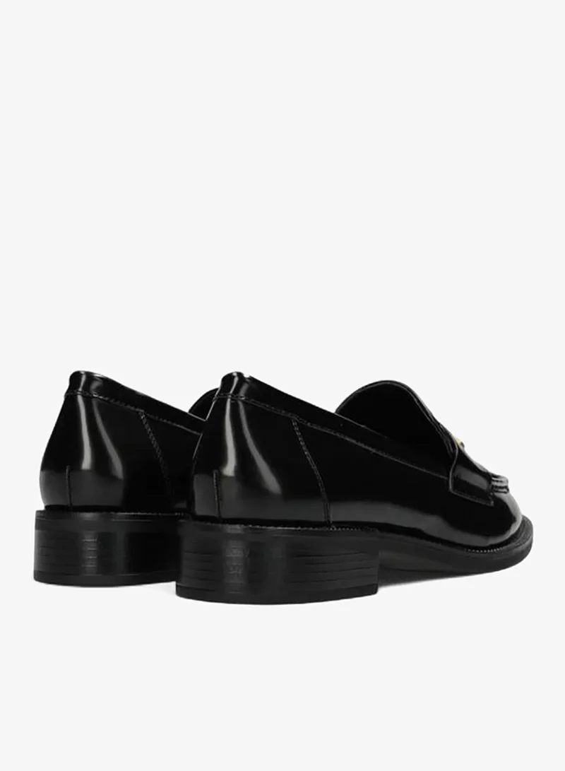 MEXX BLACK Metallic Accent Slip-On Loafers for Women | Best Price UAE