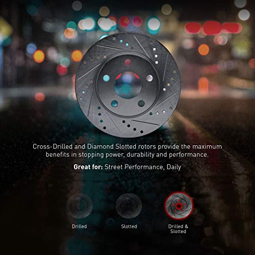 R1 Concepts Front Rear Brakes and Rotors Kit |Front Rear Brake Pads| Brake Rotors and Pads| Semi Metallic Brake Pads and Rotors |fits 2005-2014 Ford Mustang - Image 5