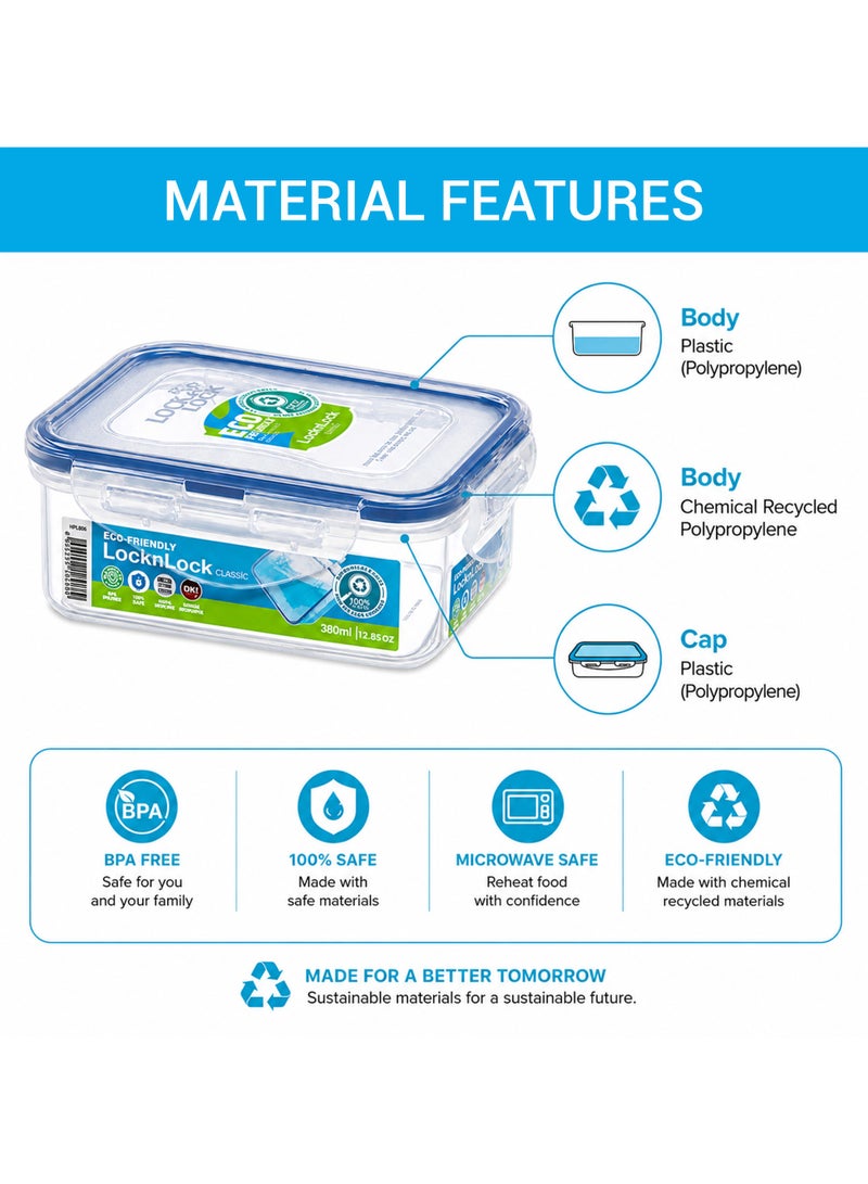 LOCK & LOCK LocknLock Rectangular Food Storage Container 1.9L Airtight Leakproof Lid, BPA-Free, Microwave, Freezer & Dishwasher Safe, Space-Saving Container for Meal Prep & Leftovers - Image 5