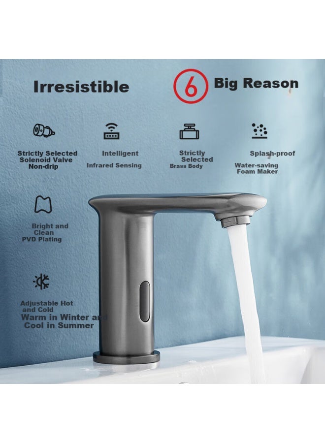 Interhasa! 1c2095 Single Cold Induction Faucet Pure Copper Fully Automatic Induction Faucet Intelligent Basin Washbasin Sensor - Image 2