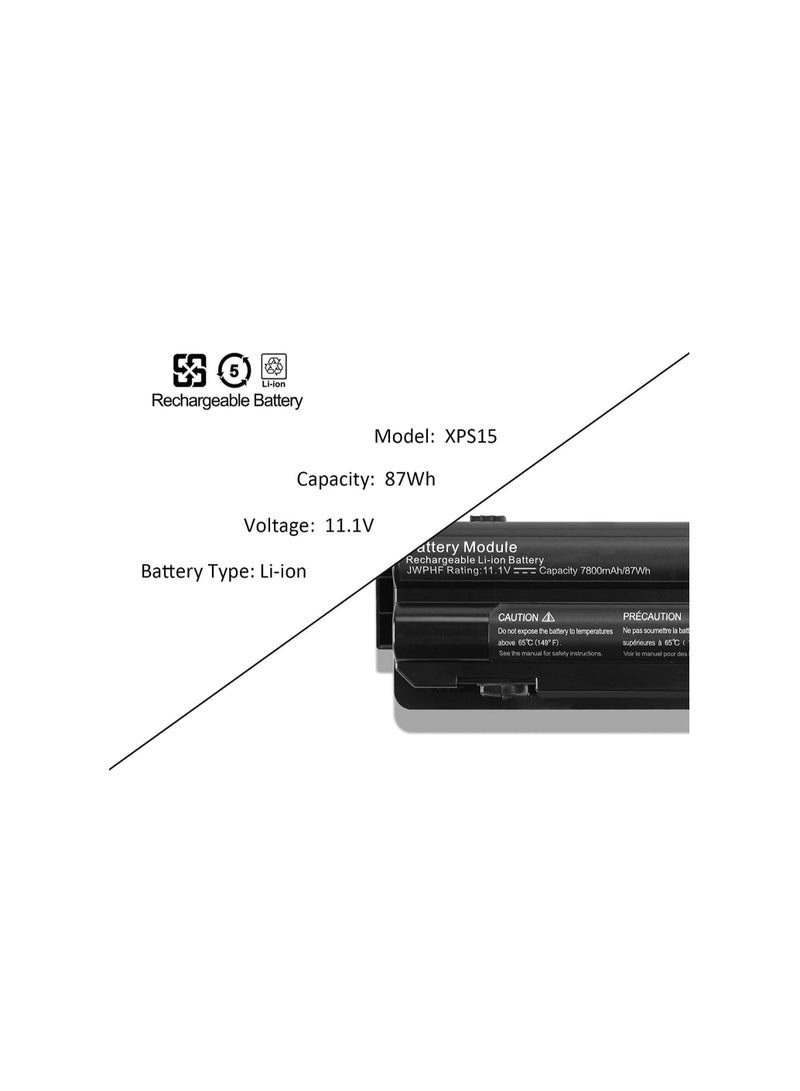 Terabyte Battery Compatible with Dell XPS 15 XPS 17 15 14 L702X L701X L502X L501X L401X 312-1123 312-1127 R4CN5 8PGNG J70w7 JWPHF PHP 09E P09E001 P09E002 P11F P11F001 - Image 2
