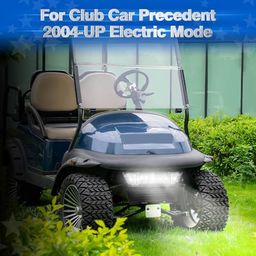 NOKINS Club Car Precedent Light Kit with Bumper for Club Car Precedent 2004-UP Electric Gas Golf Cart - 12V LED Headlight & Turn Signal Light(Fit #102524800/1025248-01) (Single Front Light) - Image 2