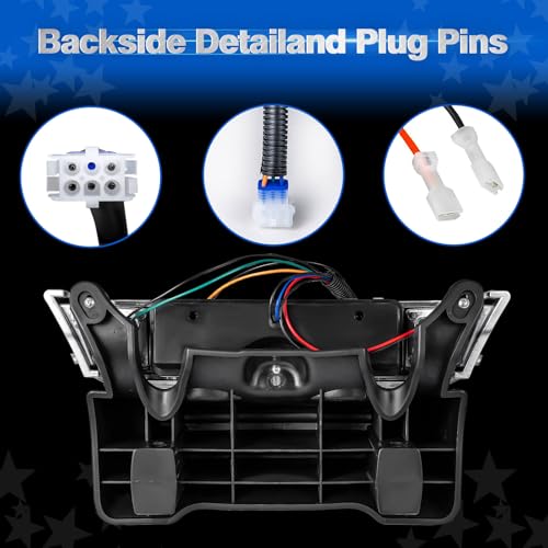 NOKINS Club Car Precedent Light Kit with Bumper for Club Car Precedent 2004-UP Electric Gas Golf Cart - 12V LED Headlight & Turn Signal Light(Fit #102524800/1025248-01) (Single Front Light) - Image 4