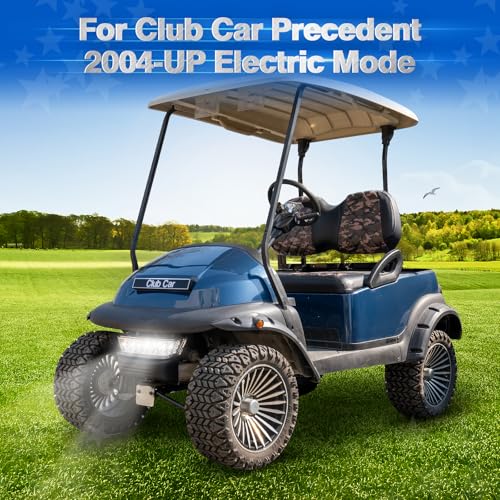NOKINS Club Car Precedent Light Kit with Bumper for Club Car Precedent 2004-UP Electric Gas Golf Cart - 12V LED Headlight & Turn Signal Light(Fit #102524800/1025248-01) (Single Front Light) - Image 3