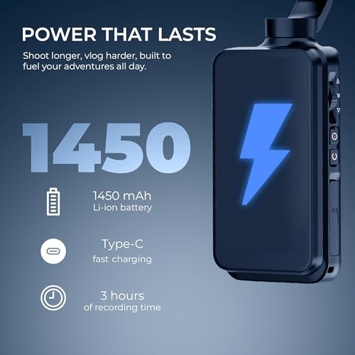 Digitek (DAC 202 5K 3-Axis Handheld Action Camera with AI Face Tracking, 3.5” Rotating Screen, 48MP Sensor, Wi-Fi, Night Vision & External Mic Support - Image 4