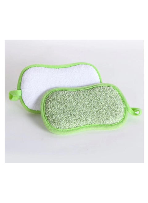 2pcs Kitchen Dish Sponge Scrubber Non Scratch, Dishcloth No Odor Reusable Washable Multipurpose Scrub Pads