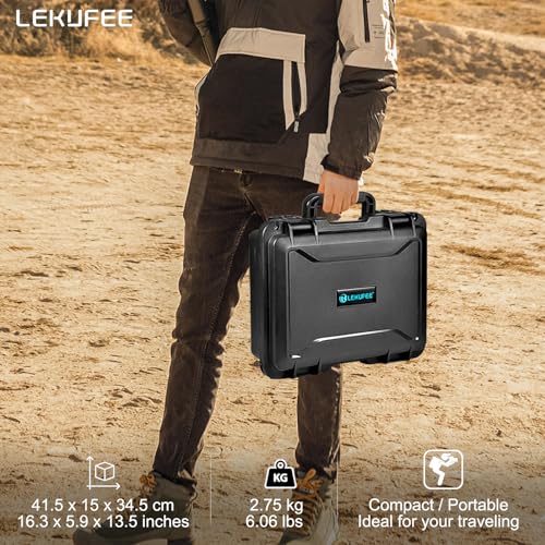 Lekufee Waterproof Hard Carrying Case for DJI Avata 2,Fly More Combo,Goggles 3(NOT for Goggles N3),RC Motion 3,FPV Remote Controller 3 and Accessories(Case Only) - Image 4