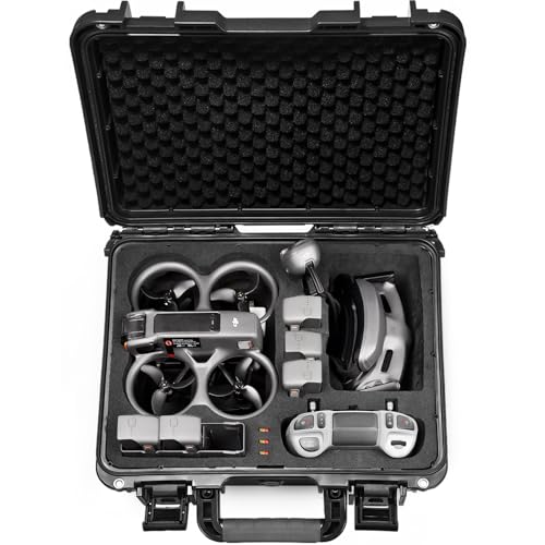 Lekufee Waterproof Hard Carrying Case for DJI Avata 2,Fly More Combo,Goggles 3(NOT for Goggles N3),RC Motion 3,FPV Remote Controller 3 and Accessories(Case Only) - Image 1