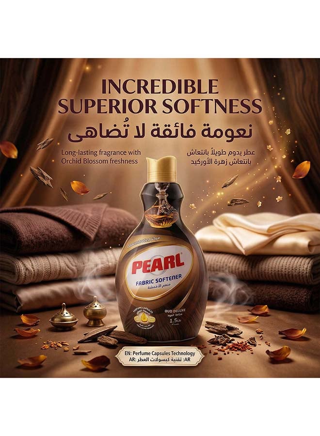 Pearl Fabric Softener Concentrate 1.5L Oud Deluxe Perfume Capsules Long Lasting Luxury Fragrance Laundry Conditioner 1.5 L - Image 2