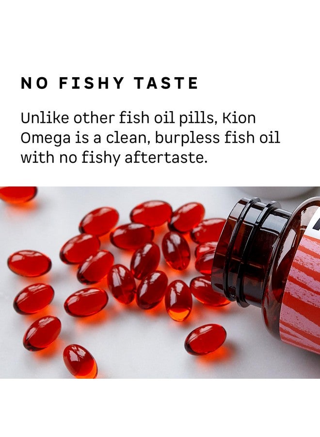 Kion Omega - Omega 3 Fatty Acid Supplements - DHA Supplements - Mini Fish Oil Softgels - Omega 3 DHA EPA Fish Oil Pills - Fish Oil 1,000 mg - 30 Servings - Image 3