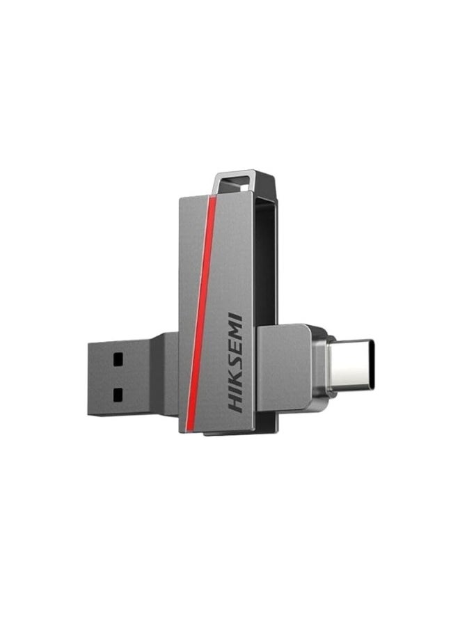هيكسيمي فلاش ميموري 32 جيجابايت رفيعة مزدوجة USB3.2 ونوع C من هيكسيمي | HS-USB-E307C 32G U3 | 